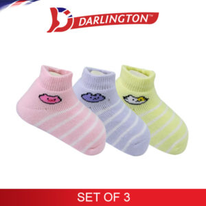 darlington babies thick cotton anklet socks 6e0191 set of 3