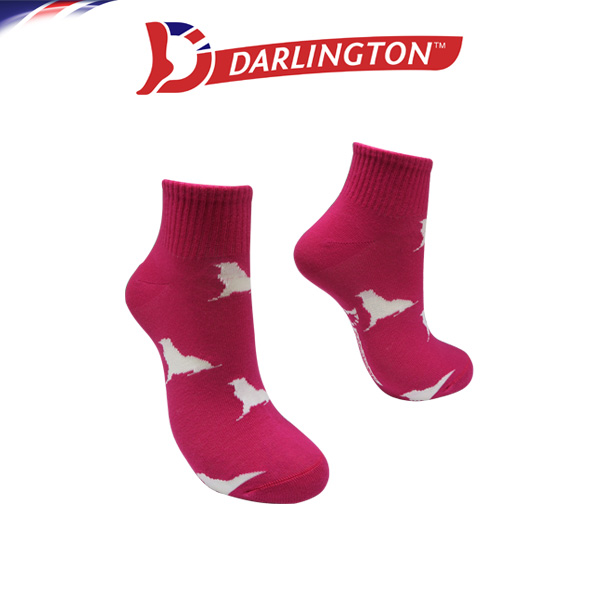 darlington ladies fashion cotton anklet socks 8e0323 raspberry wine