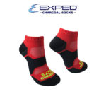 exped ladies sports nylon biker charcoal foot socks 4d1276 chinese red
