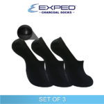 exped men casual cotton charcoal heel gel ultra noshow 5d1266 set of 3