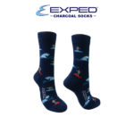 exped men fashion cotton charcoal regular socks 5e0386 insignia blue