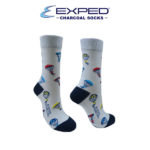 exped men fashion cotton charcoal regular socks 5e0387 light blue