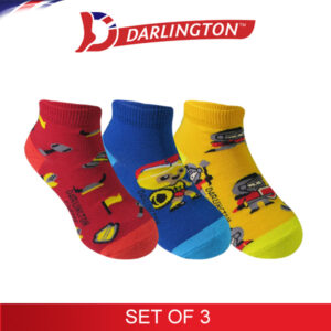 darlington kids fashion cotton coffee anklet socks 7e0934 set of 3