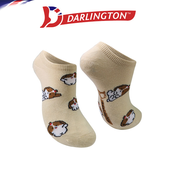 darlington ladies fashion cotton foot socks 8e0522 cream