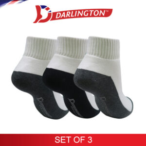 darlington kids sports thick cotton anklet socks 9f0169 set of 3