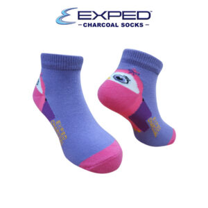 exped kids fashion cotton charcoal anklet socks 3E1186 fandango pink