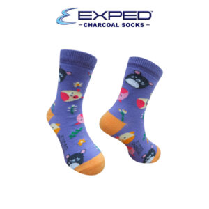 exped kids fashion cotton charcoal medium socks 3e1189 amethyst orchids