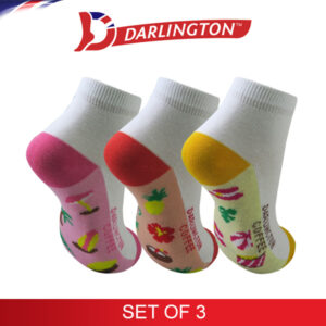 darlington kids casual cotton coffee anklet socks 7g0376 set of 3